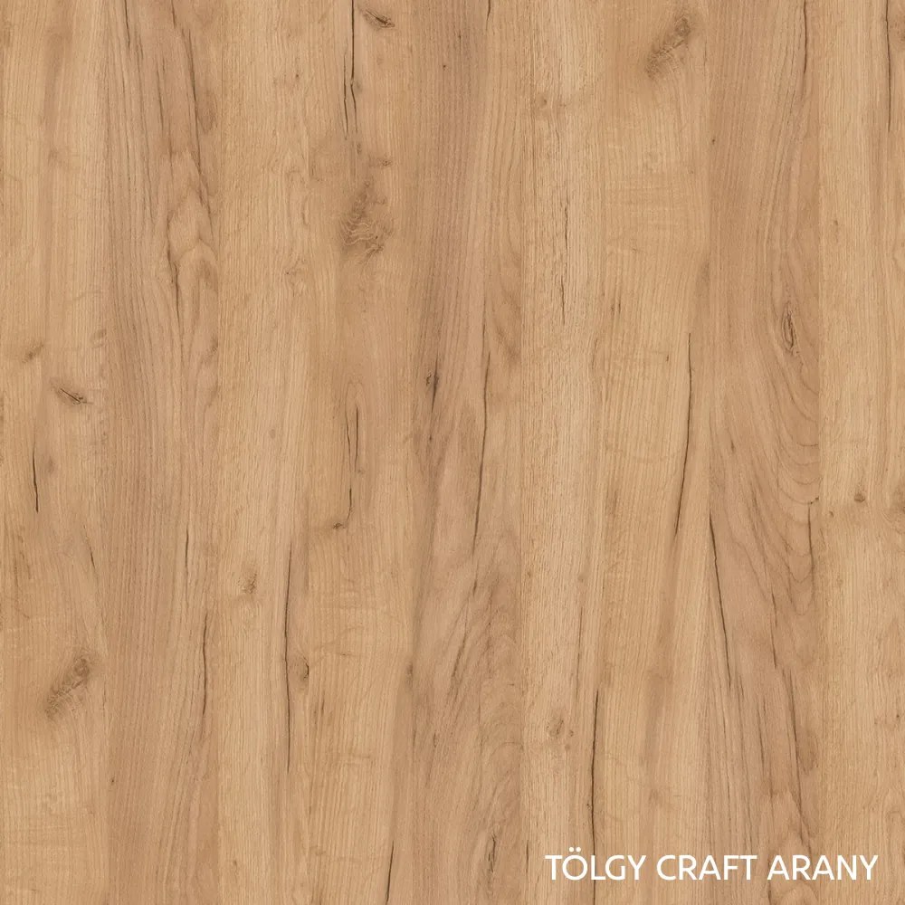 Munkalap, K003, vastagság 3,8 cm, craft arany tölgy