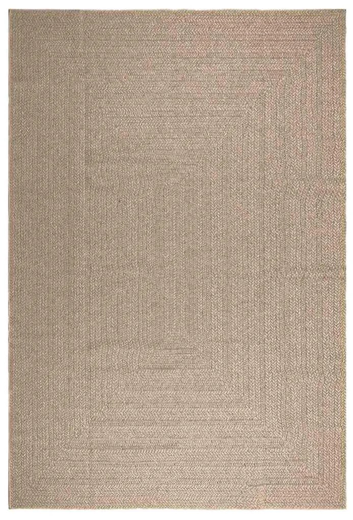 ZIZUR bézs juta hatású beltéri és kültéri szőnyeg 240 x 340 cm