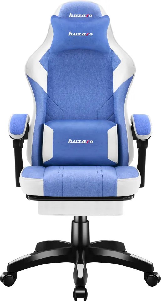 Gamer szék space 3.7 lábtartóval kék.