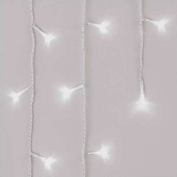 LED Karácsonyi kültéri lánc 300xLED/8 modes10m IP44 hideg fehér + távirányító