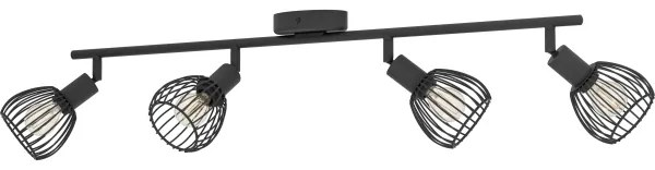 Eglo 901042 - spotlámpa SONNINO 4xE14/40W/230V fekete