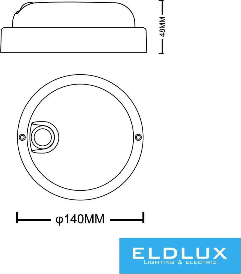 ELDLUX SEN-OV-9F Modern Kültéri Fali Lámpa IP44