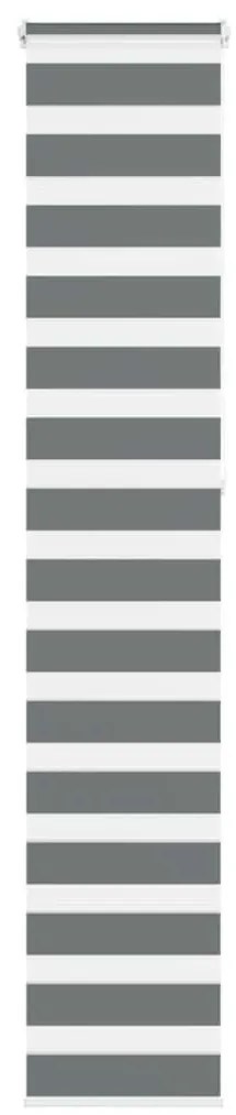 zebrafüggönnyel sötét szürke szövetszélesség 45,9 cm poliészter