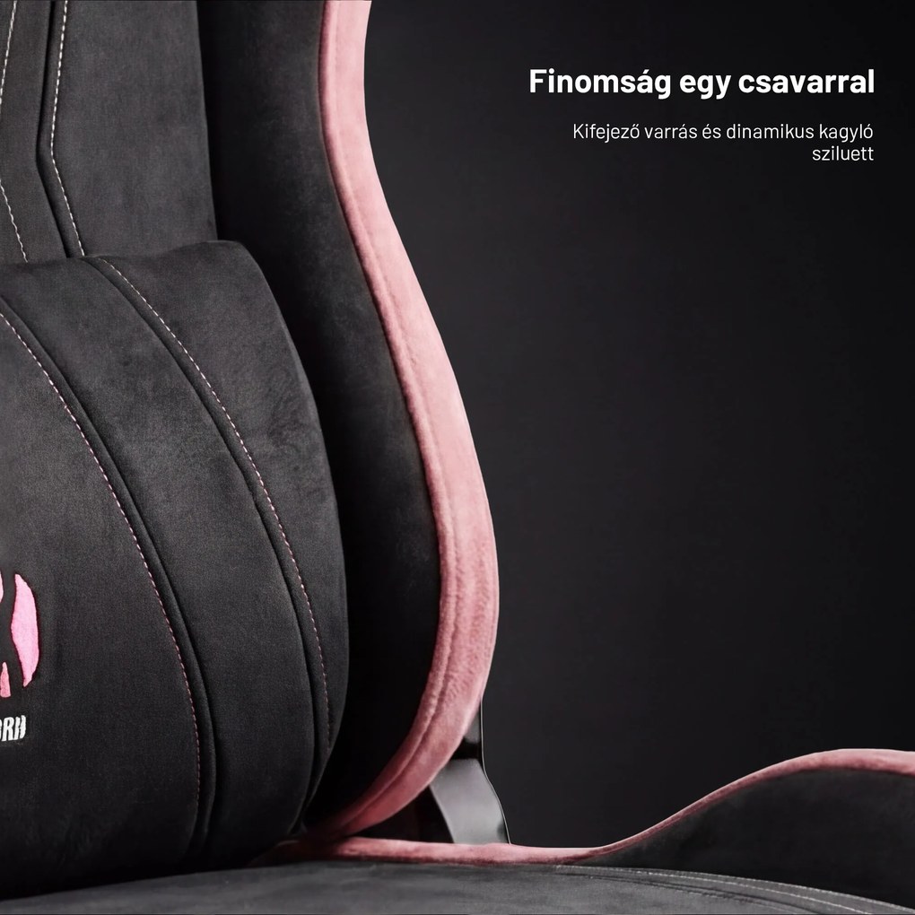 Szövet gamer szék fekete-rózsaszín Diablo X-Horn 2.0 Akira Pink Normal