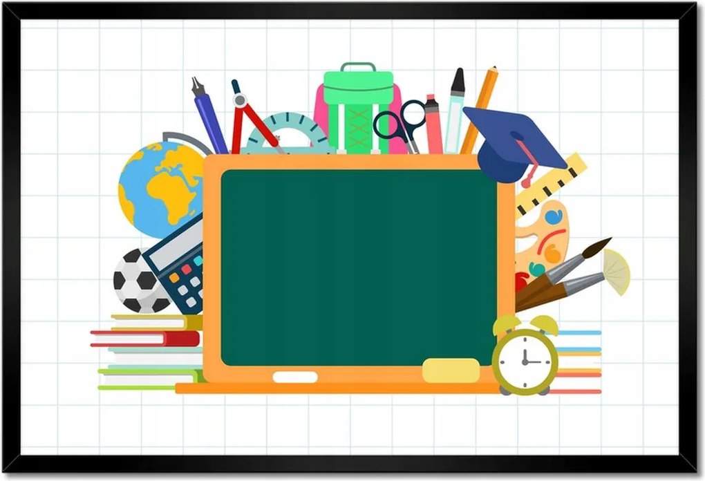 Poszterek keretben 60x40 Iskolai tábla Szerszámok