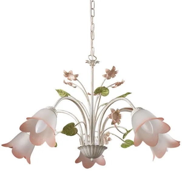 ONLI - Csillár láncon BOTTON DORO 5xE14/6W/230V