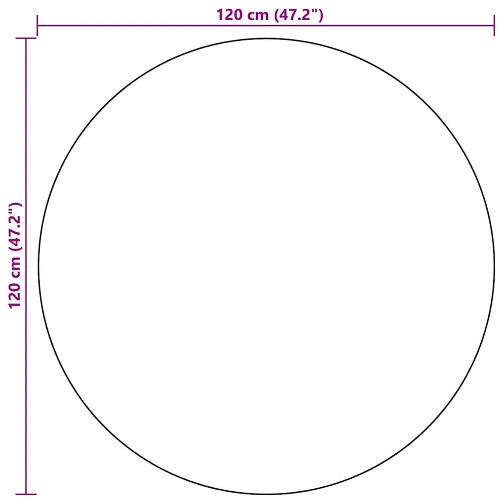kültéri szőnyeg ARAKIL fehér és fekete Ø120 cm PP