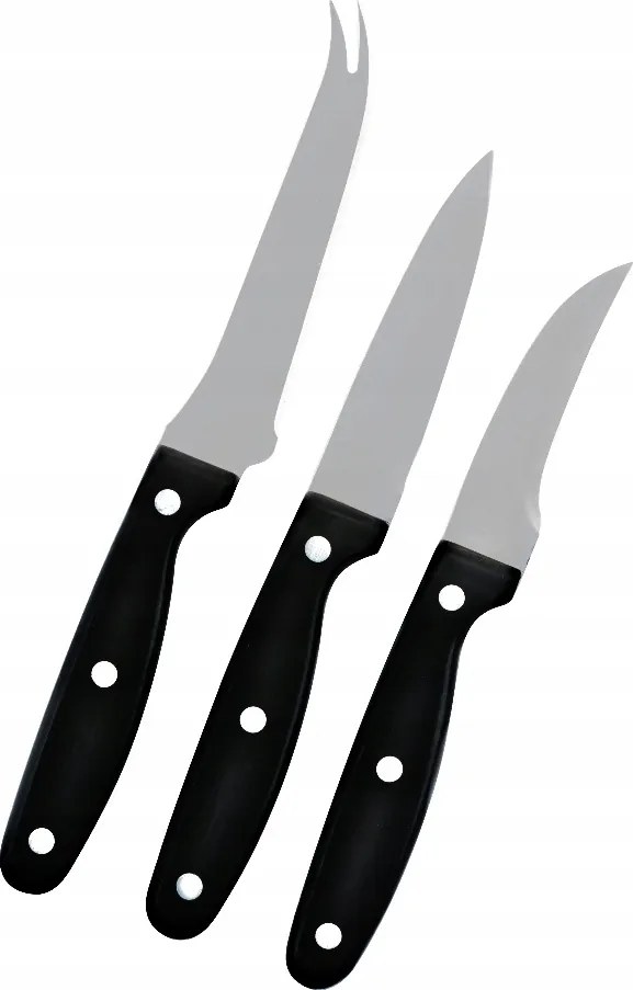 Zöldségvágó késkészlet, 3 db.