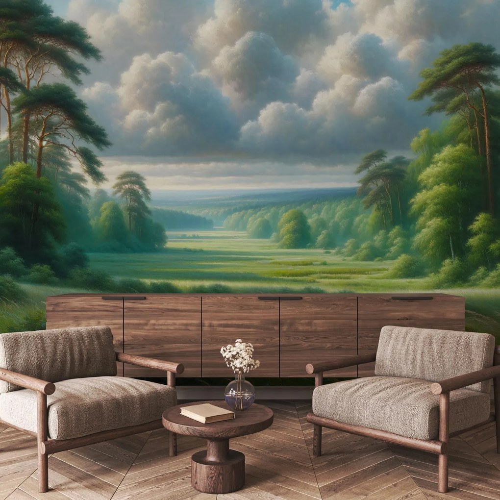 Fotótapéta - Zöld táj (147x102 cm)