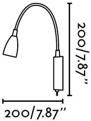 FARO 41020 - LOKE LED 3W/230V fali lámpa
