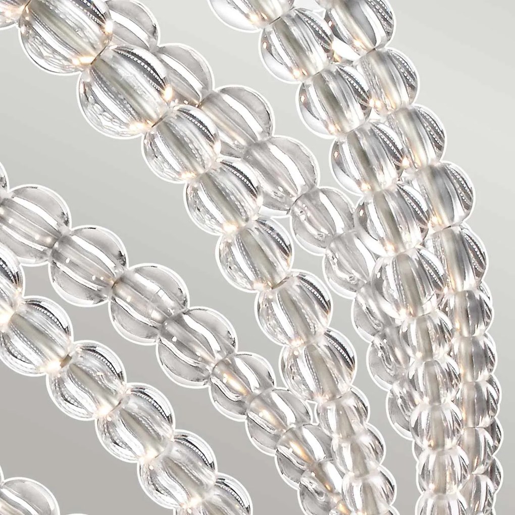 Feiss glamour kristály LED függeszték oberlin nikkel elsfe-oberlin-p-m