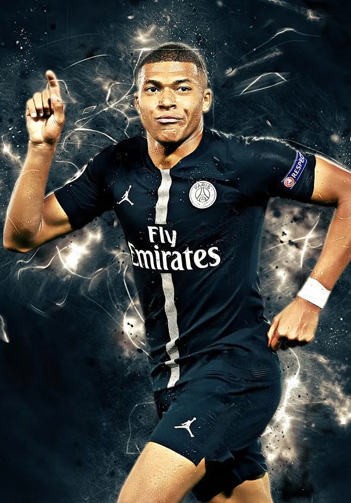 Poszter, Kylian Mbappe Lottin, Psg, Franciaország