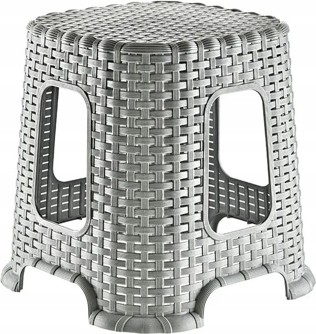 Zsámoly közepes szék rattan szék Korona Shops szürke