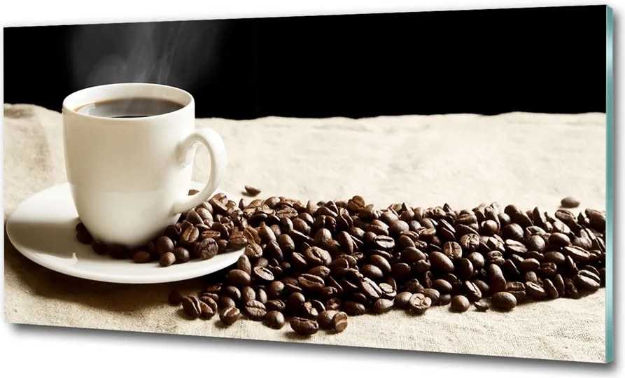 Fotó üvegkép Fehér bor és gyümölcsök 125x50