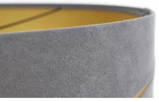 Csillár zsinóron SWING 1xE27/60W/230V szürke/arany