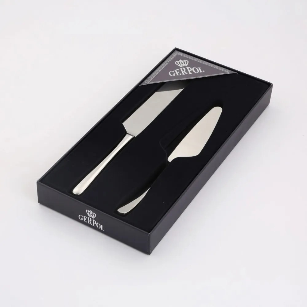 Gerpol Torta Szett Torta Spatula Kés Polírozott 2DB