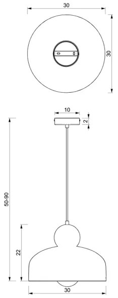 Csillár zsinóron HARALD 1xE27/60W/230V kék