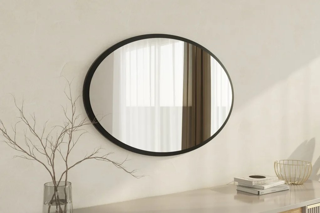 Beyo tükör, fekete, 60 cm
