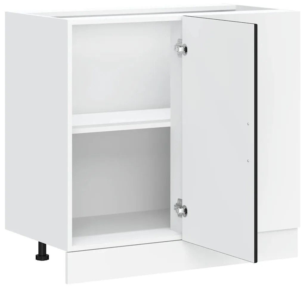 “Lyon” mosdó alapszekrény fekete színű fából készült szekrény