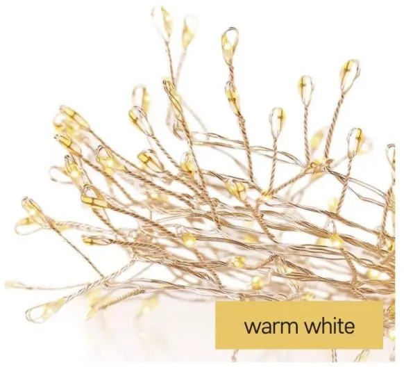 LED Karácsonyi lánc 100xLED/3xAA 2,7m meleg fehér