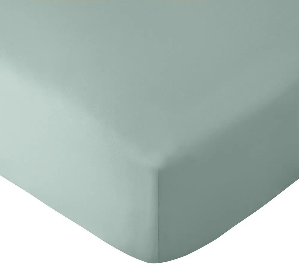 Zöld gumis mikroszálas lepedő 150x200 cm So Soft Easy Iron – Catherine Lansfield