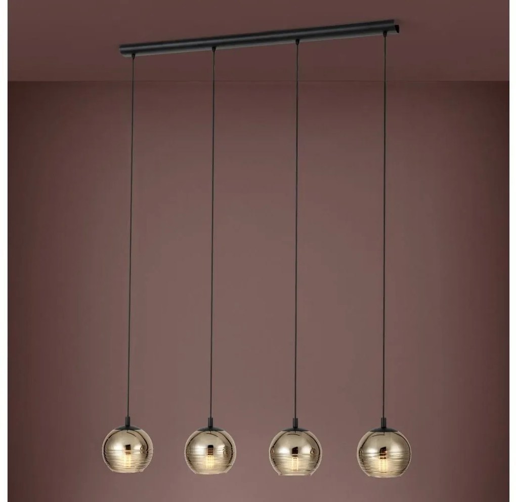 Eglo 39686 - Csillár zsinóron LEMORIETA 4xE27/40W/230V