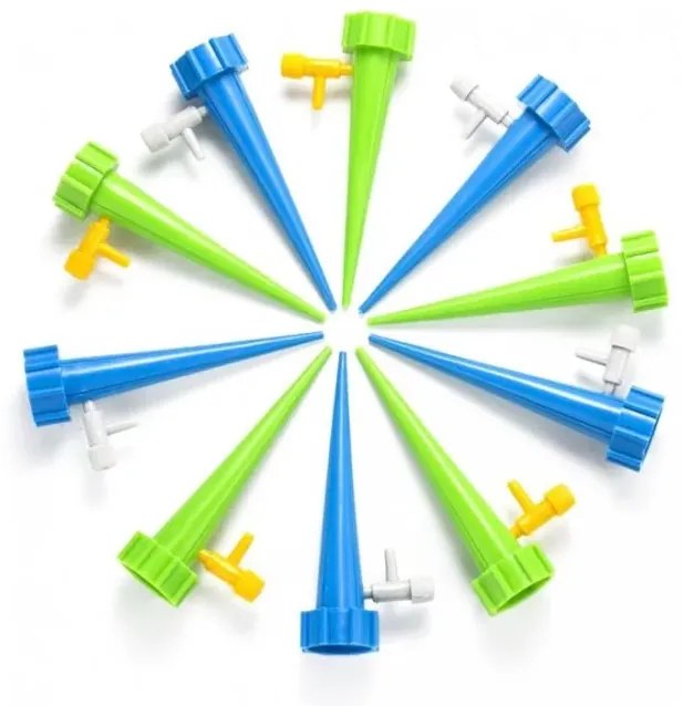 Zaparkorun Spike Drip Készlet növények öntözéséhez - 10x locsoló csepegtető szeleppel -