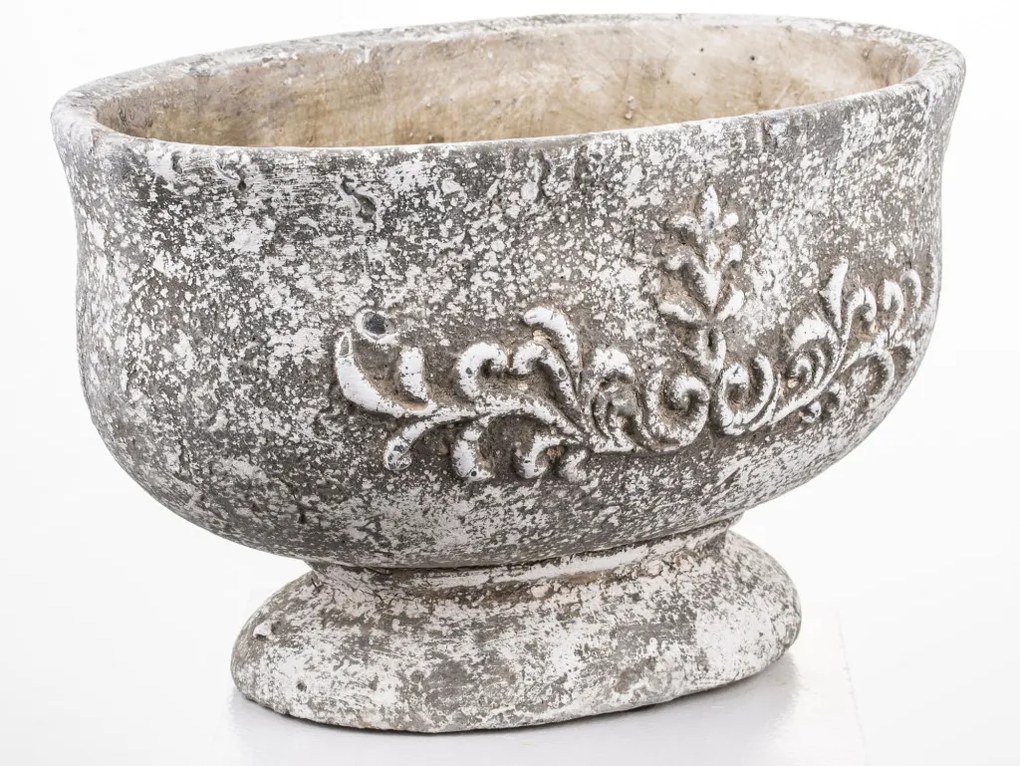 Cyrus design Kaspó cement szürke 18,5x30x18cm