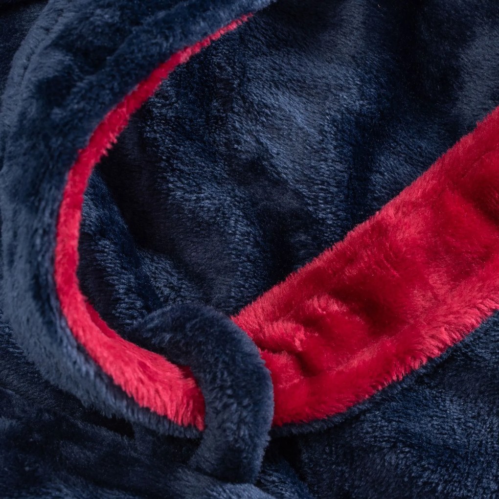 Fürdőköpeny Roger Women Navy Red L