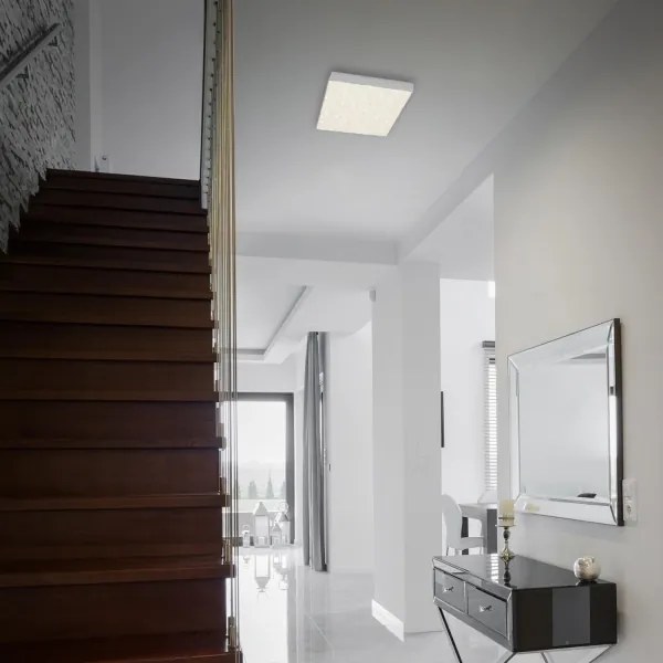 Briloner 7077-414 - LED Mennyezeti lámpa STAR SKY LED/16W/230V 21x21 cm ezüst