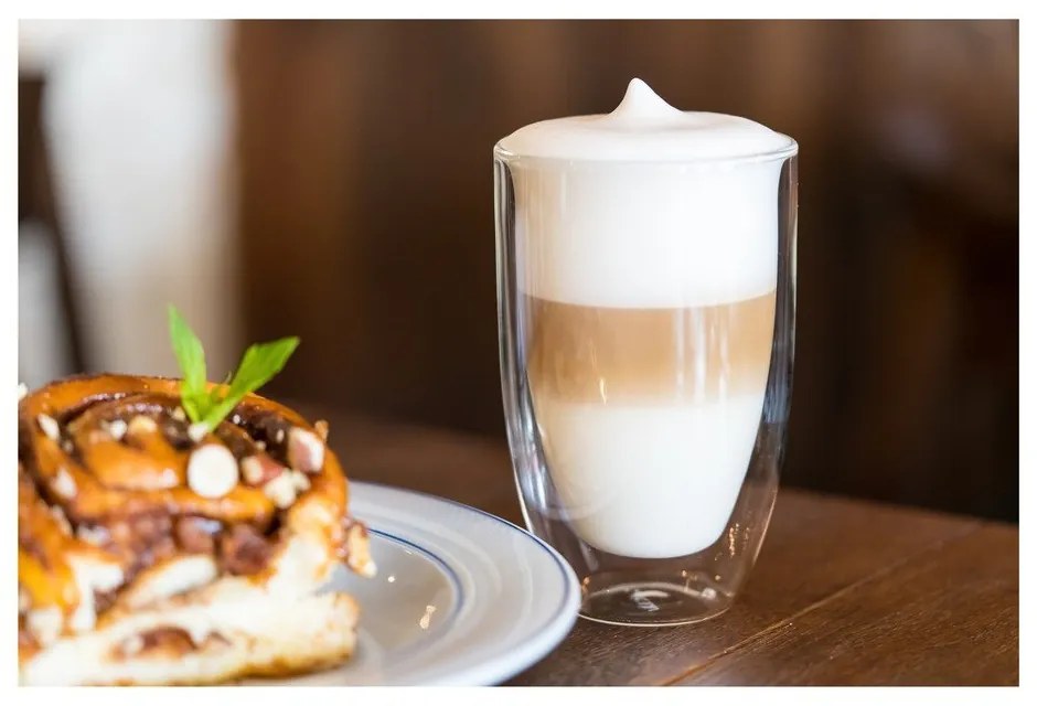 Üveg duplafalú bögre szett lattéhoz 6 db-os 350 ml – Vialli Design