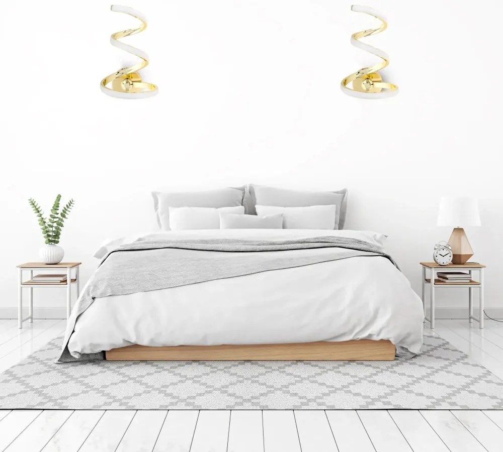 Stílusos lámpatest modern dizájnnal arany