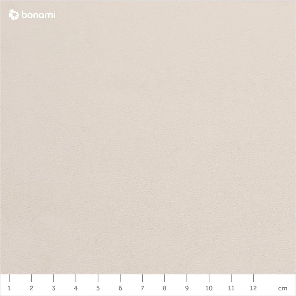 Krémszínű bársony kárpitozott ágyneműtartós franciaágy ágyráccsal 140x200 cm Brody – Mazzini Beds