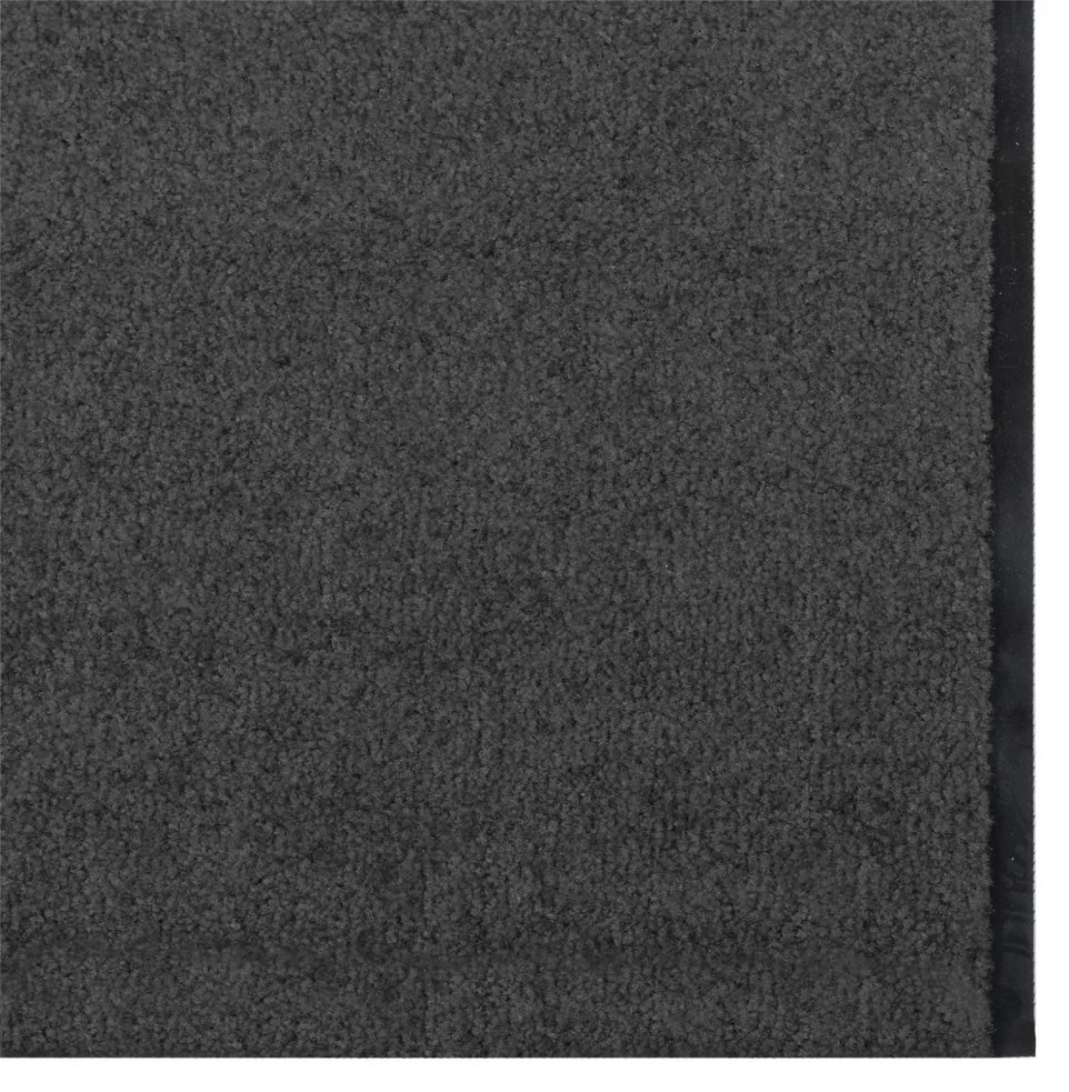 Ajtószőnyeg, téglalap alakú, antracit, 120x350 cm