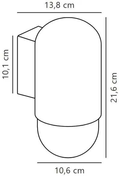 Nordlux - Kültéri fali lámpa HEKA 1xE27/60W/230V IP54 fekete