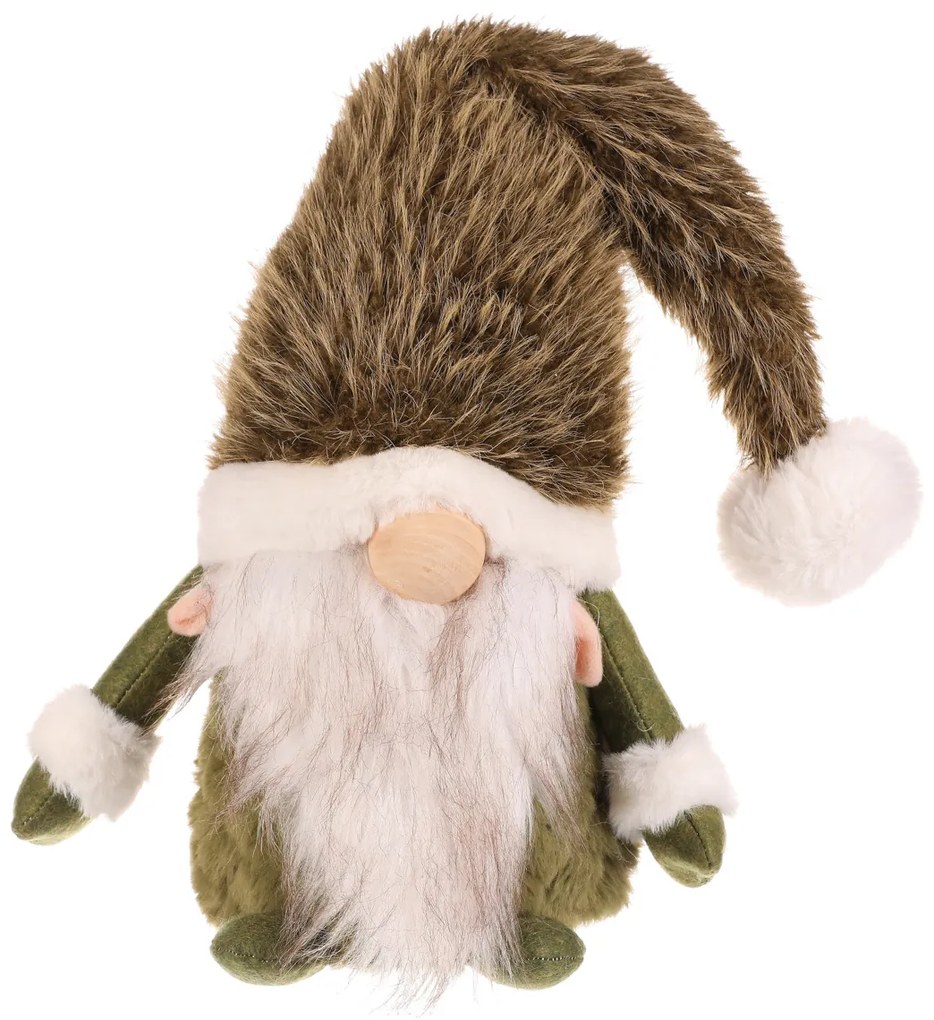 Karácsonyi dekoráció Tündér álló, magasság 30 cm, zöld/fehér, 30 cm