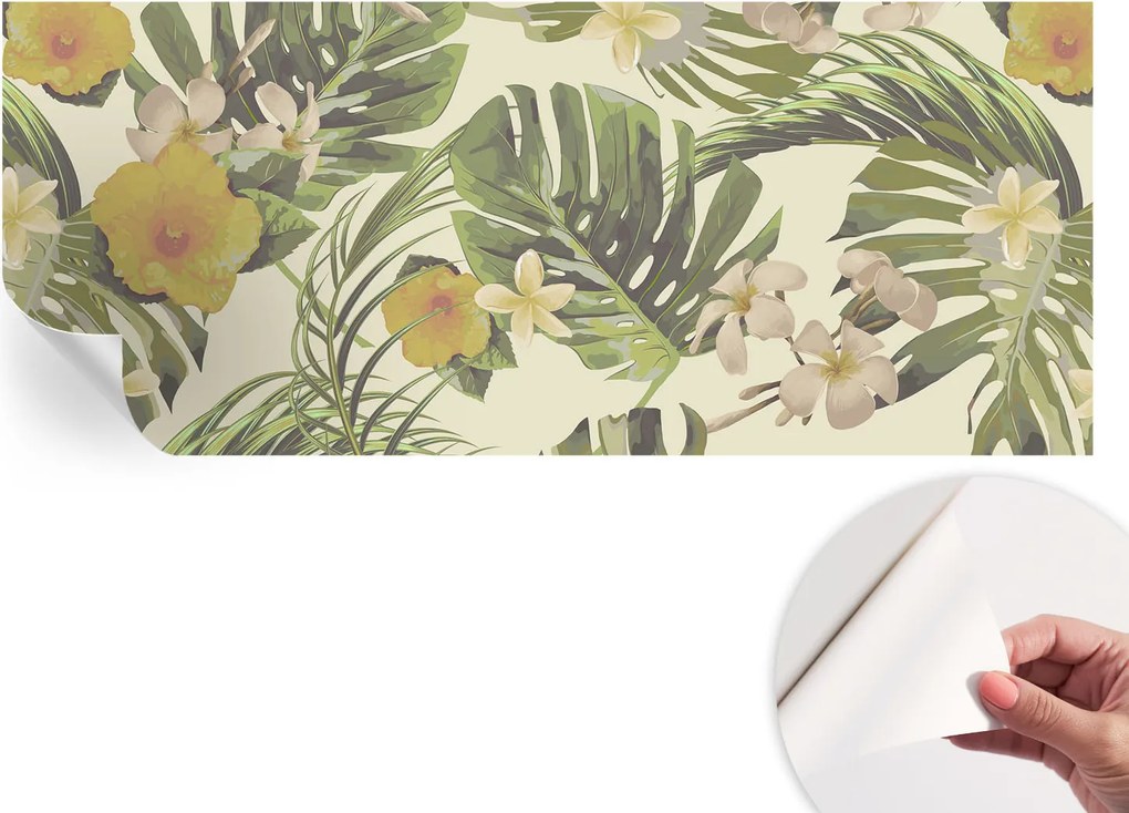 Dekoratív öntapadós fotótapéta Hálószobába Egzotikus növényvilág 250x104