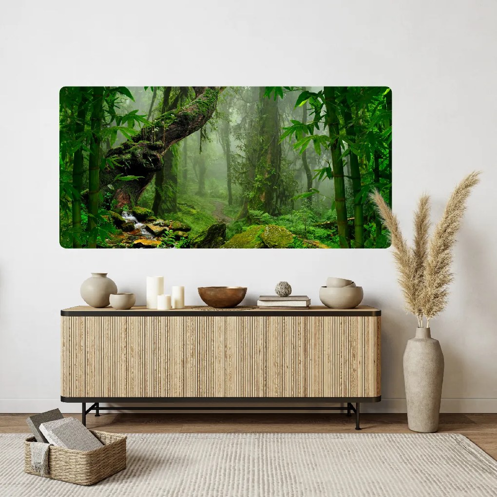 PIPPER. Öntapadós textiltapéta "Titokzatos dzsungel"