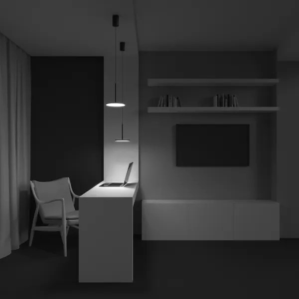 Maytoni P076PL-L12W3K-B - LED Csillár zsinóron PLATO LED/12W/230V 3000K fekete