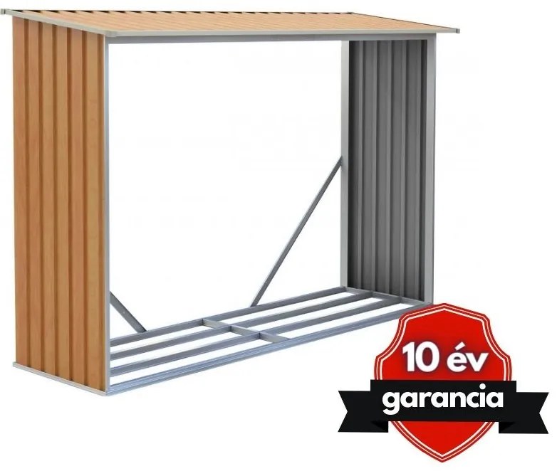 Tüzifa tároló 2,3m3, 242 x 75 cm, barna, Penta G21