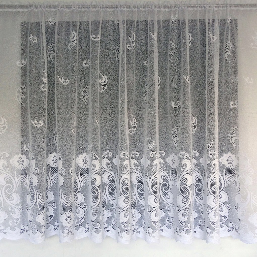 Mg Függöny 638/13 Fehér 200x180 készre szerelt G-alagúttal