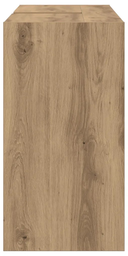 Mosogató Szekrény Kézműves tölgy 90x29x55 cm Összeszerelt Fa