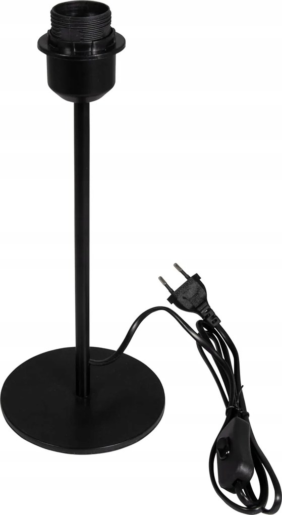 Rayher Fém Éjjeli Asztali Lámpa Állvány Fekete 32CM E27 Asztali