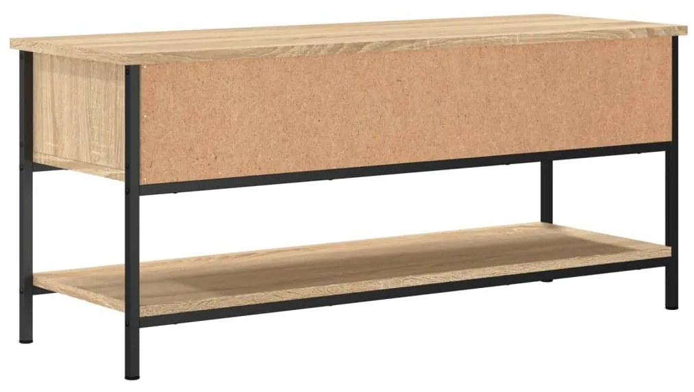 sonoma tölgyfa TV-szekrény 100 x 35 x 45 cm rétegelt fából