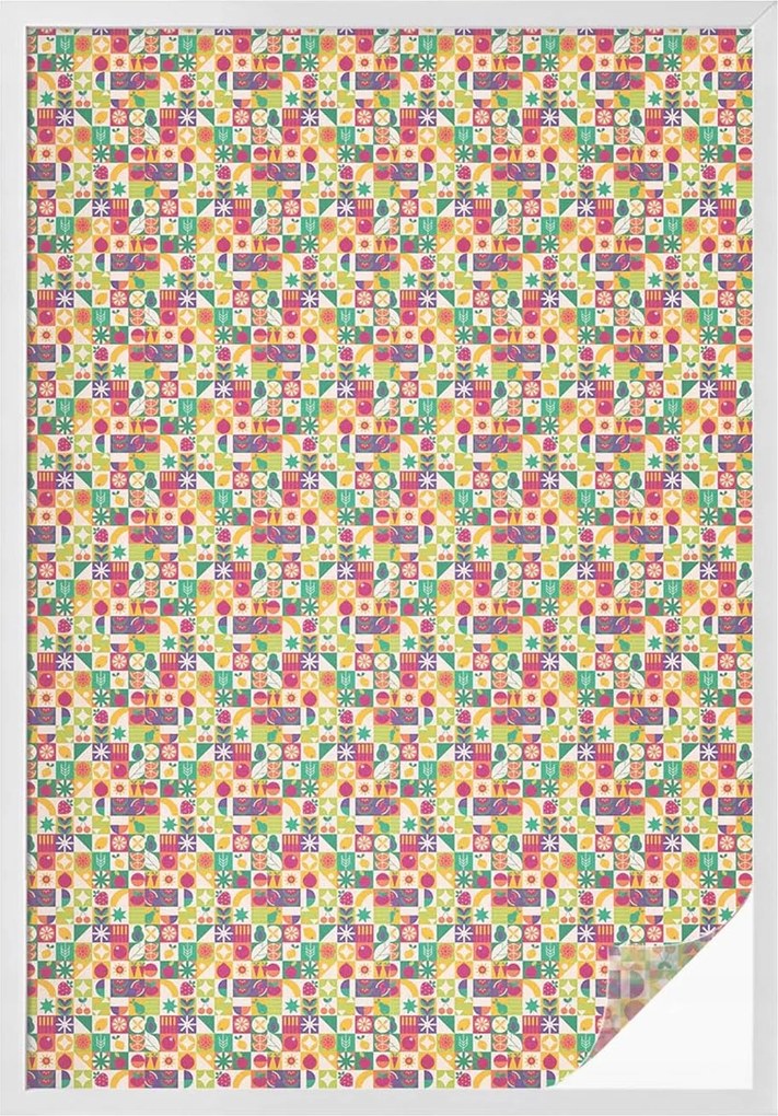 Ablakfólia Öntapadós Adatvédelem Színes absztrakt 100x146