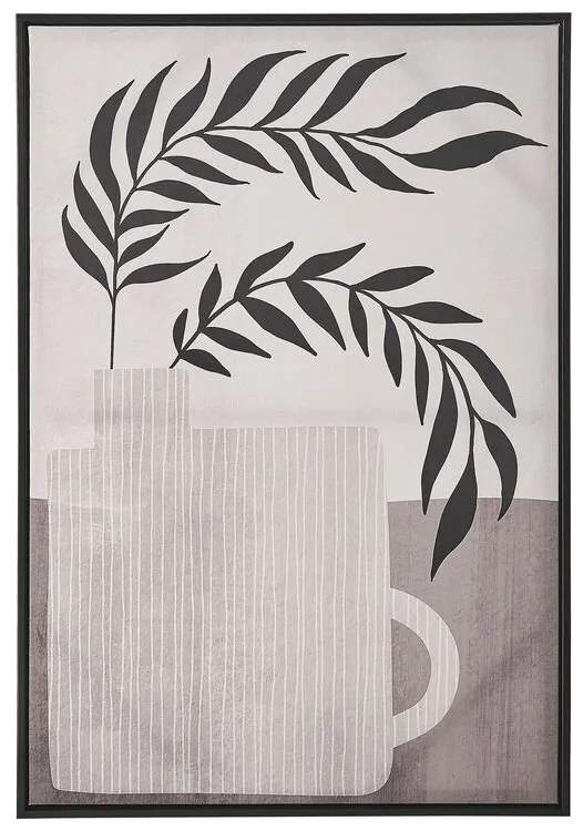 Szürke keretezett kép 63 x 93 cm CREDERA Beliani