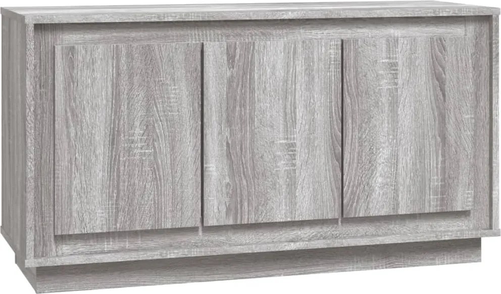 vidaXL szürke sonoma színű szerelt fa tálalószekrény 102x35x55 cm