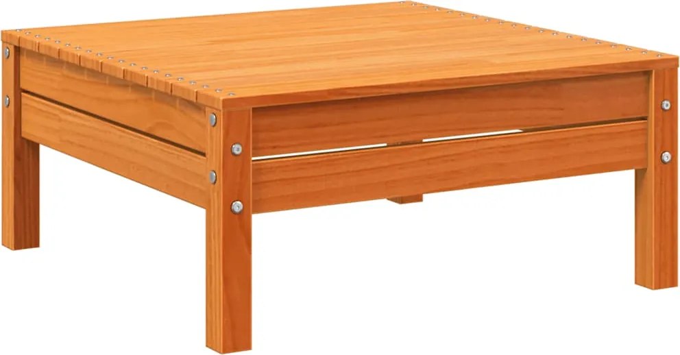 vidaXL viaszbarna tömör fenyőfa kerti lábtartó