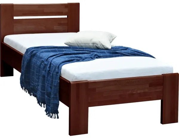 Egyszemélyes ágy AMBER 90x200 cm, sötét dió