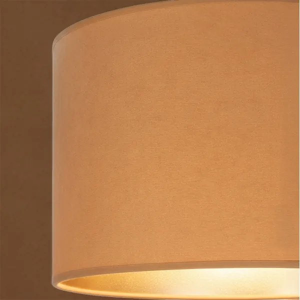 Brilagi - VELVET kábeles függőlámpa 1xE27/60W/230V, átm. 40 cm, bézs/arany